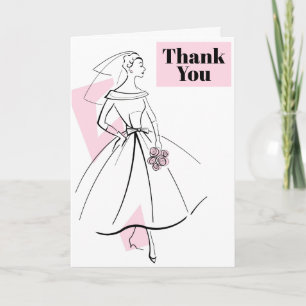 Mode Bride Rosa Tack-kort Tack Kort
