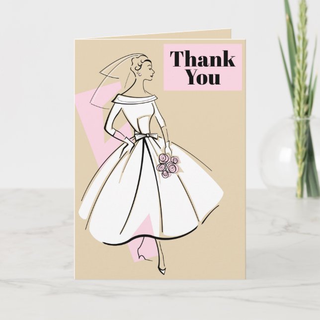 Mode Brud Neutral Tack beige Kort (Framsida)