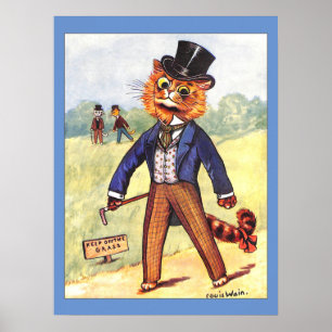 Mode Cat av Louis Wain Poster