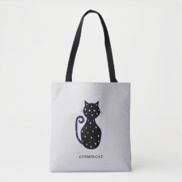 Mode Cosmos Cat Tote Bag Tygkasse
