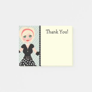 Mode/Couture/Posh (blont) tack Post-it Block
