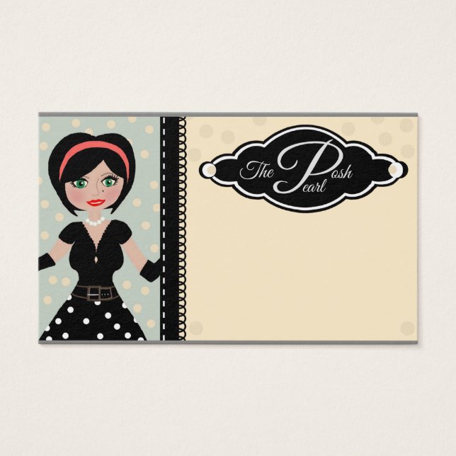 Mode/Couture/Posh Visitkort (Framsida)