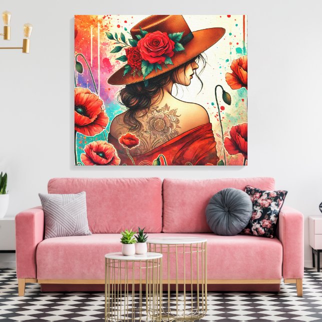 Mode Dam Canvastryck (Insitu (Vardagsrum))