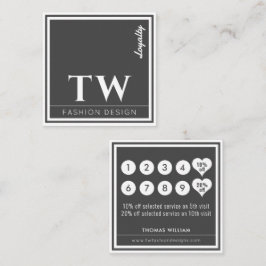 Mode Designer Black Lojalitetskort