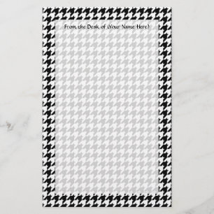 Mode designer för svart/vitt högljudd Snyggt Brevpapper