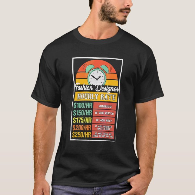 Mode Designer Timlön Gag T Shirt (Framsida)