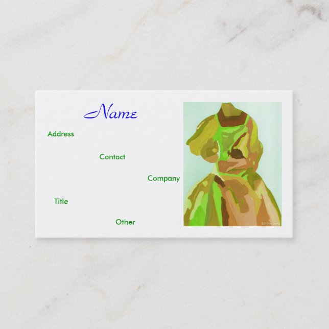 Mode Designer Vår II-Affärskortet Visitkort (Framsida)