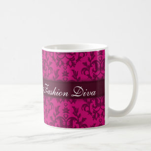 "Mode Diva", damm, rick rosa Flickor mugg