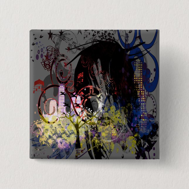 Mode Diva Swirled Knapp (Framsida)