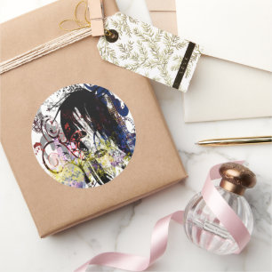 Mode Diva Swirled Runt Klistermärke