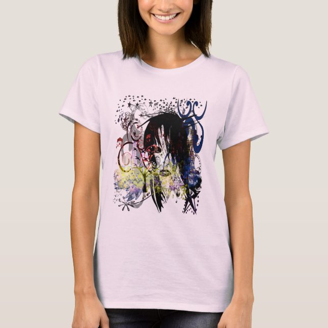 Mode Diva Swirled Tee Shirt (Framsida)