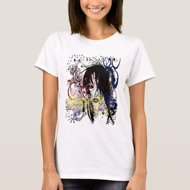 Mode Diva Swirled Tee Shirt (Framsida)