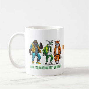 Mode Djur Färgglatt Gåva Kaffe Kaffemugg