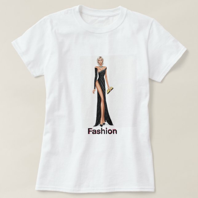 Mode Elegans Illustration T Shirt (Design framsida)