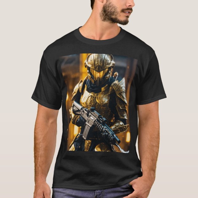 # mode ffor: Black manar tshirt . T Shirt (Framsida)