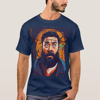 # mode ffor: manar tshirt med unik utskrift. t shirt