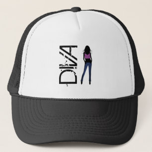 Mode flickor med modell Diva Blue Jeans Hat Keps
