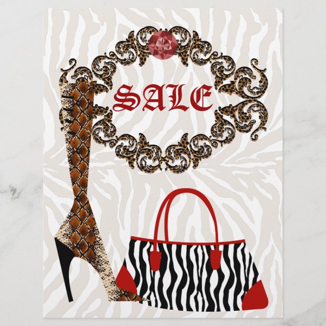 Mode Flyer Leather Boot Zebra Handbag (Framsidan)