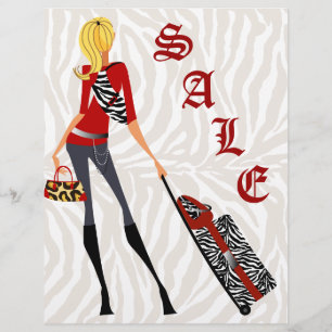 Mode Flyer Zebra Handbag Suitcase Red Tan