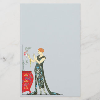 Mode för art décofredagvintage brevpapper