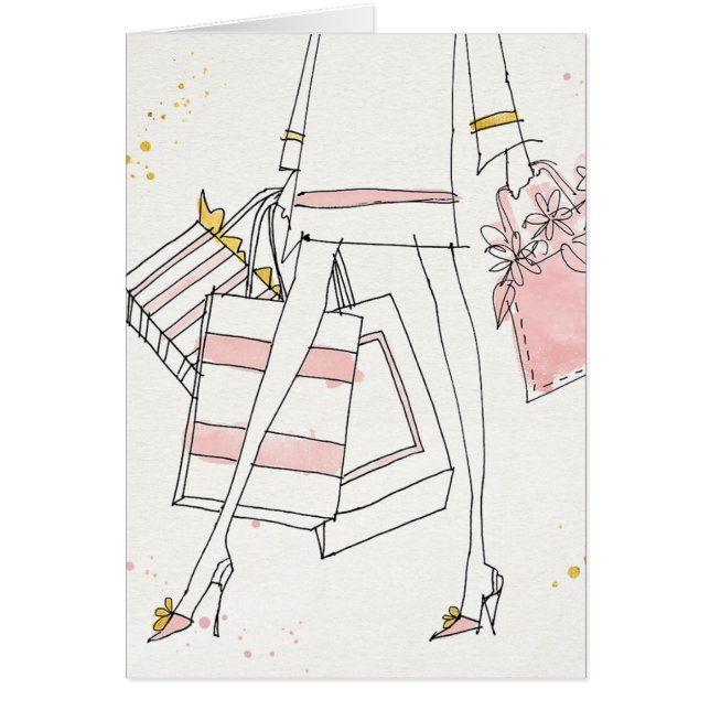 Mode för vildApple | skissar modern rosor Hälsningskort (Framsidan)