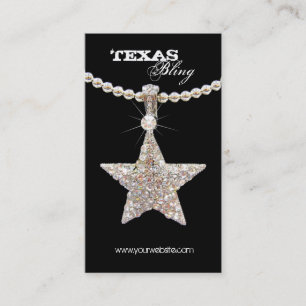 Mode för visitkort för Texas stjärnasmycken