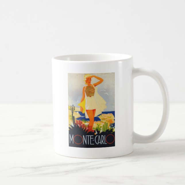 Mode Girl Monte Carlo Beach Travel Kaffemugg (Höger)