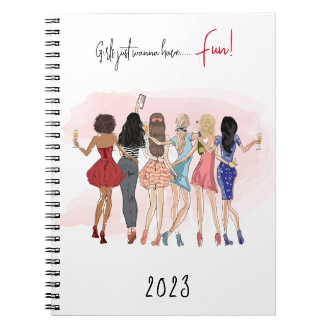 Mode Girl Note bok Anteckningsbok (Framsidan)