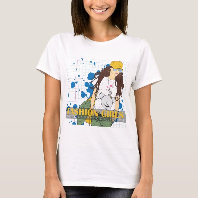 Mode Girl T Shirt (Framsida)