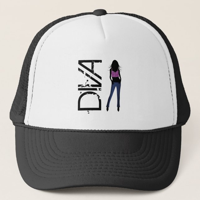 Mode Girls PosModel Diva Blue Jeans Hat Keps (Framsida)