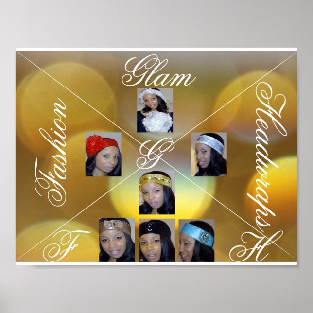Mode Glam Headwraps Poster (Framsidan)