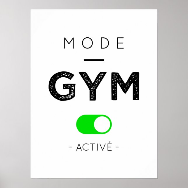 Mode gym active poster (Framsidan)