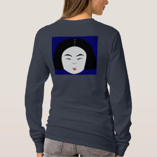 Mode High End Daily Makup Routine Navy Blue T-shirt