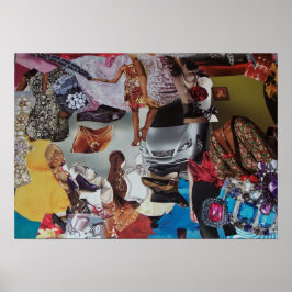 Mode huskollage poster