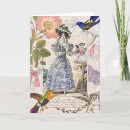Mode i Paris - Vintage Girly Elegance Kort