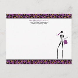 Mode-ikonens Anpassningsbar - platta anteckningsko Anteckningskort