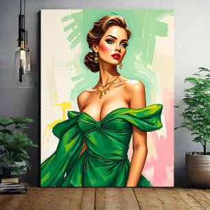Mode Illustration Canvastryck
