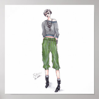 Mode Illustration Poster