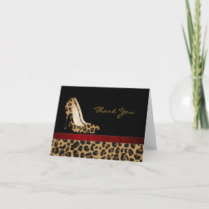 Mode Jaguar Mönster Stiletto tackto dig Card Tack Kort