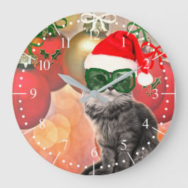 Mode julklapp med Jultomten Hat Stor Klocka