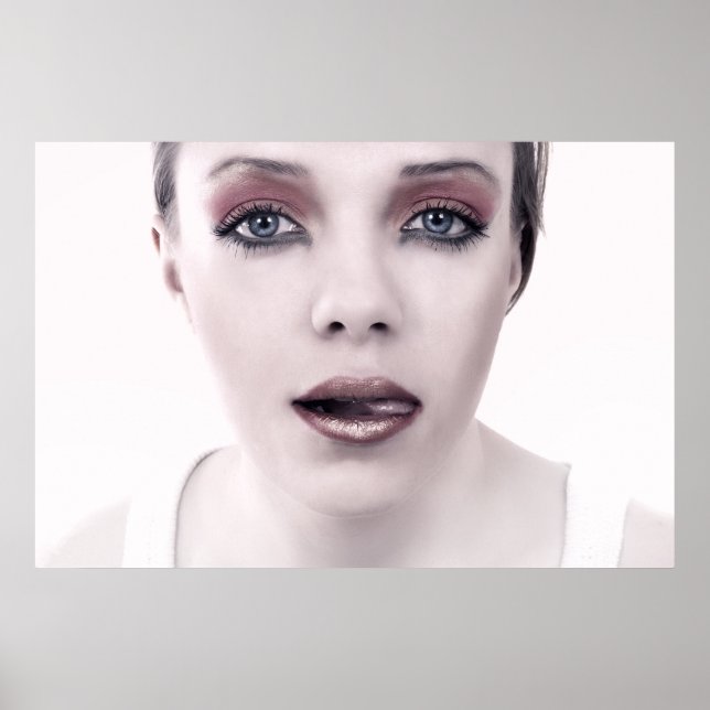 Mode kvinna porträtt poster (Framsidan)