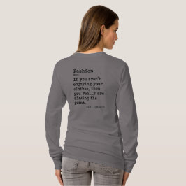 Mode: Långärmad Crew Nacke T Shirt
