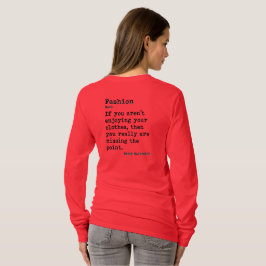 Mode: Långärmad Crew Nacke T Shirt