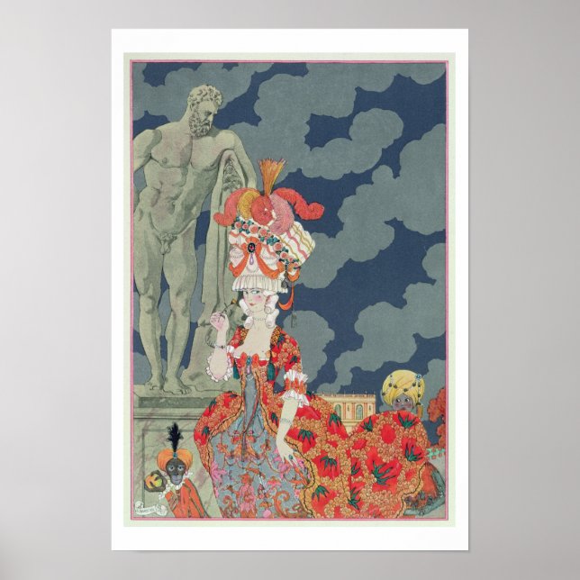 Mode längst, 1927 (pochoir print) poster (Framsidan)