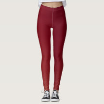 Mode Leggings i Burgundy