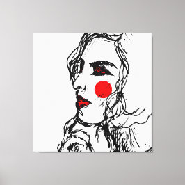 Mode Model Sketch Canvastryck