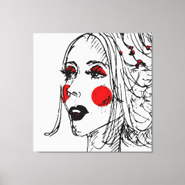 Mode Model Sketch Canvastryck