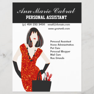 Mode Model Woman Personal Assistant Fashionista Reklamblad