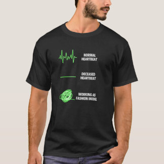 Mode Modell Smink Mode Professionell T Shirt