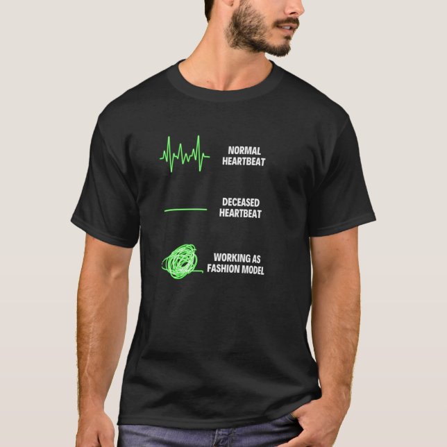 Mode Modell Smink Mode Professionell T Shirt (Framsida)